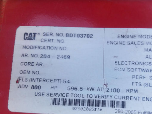 Used Cat 3412E 800 HP Engine - American Heavy Parts